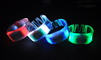 Remote controlled led wristbands