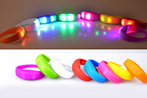 [AN-380] Silicone flashing Led bracelet with motion activated